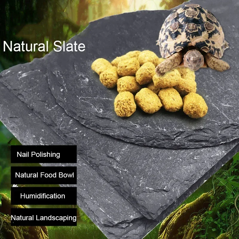 Aquarium Fish Pot - Натуральный сланцевый аквариум для домашних животных,