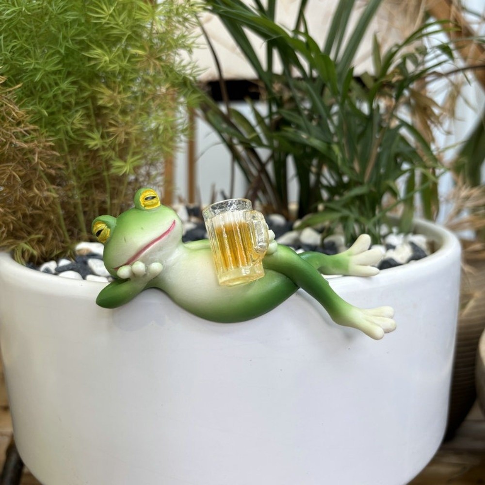 Aquarium Fish Pot - Подвесной цветочный горшок, край лягушки, декоративные
