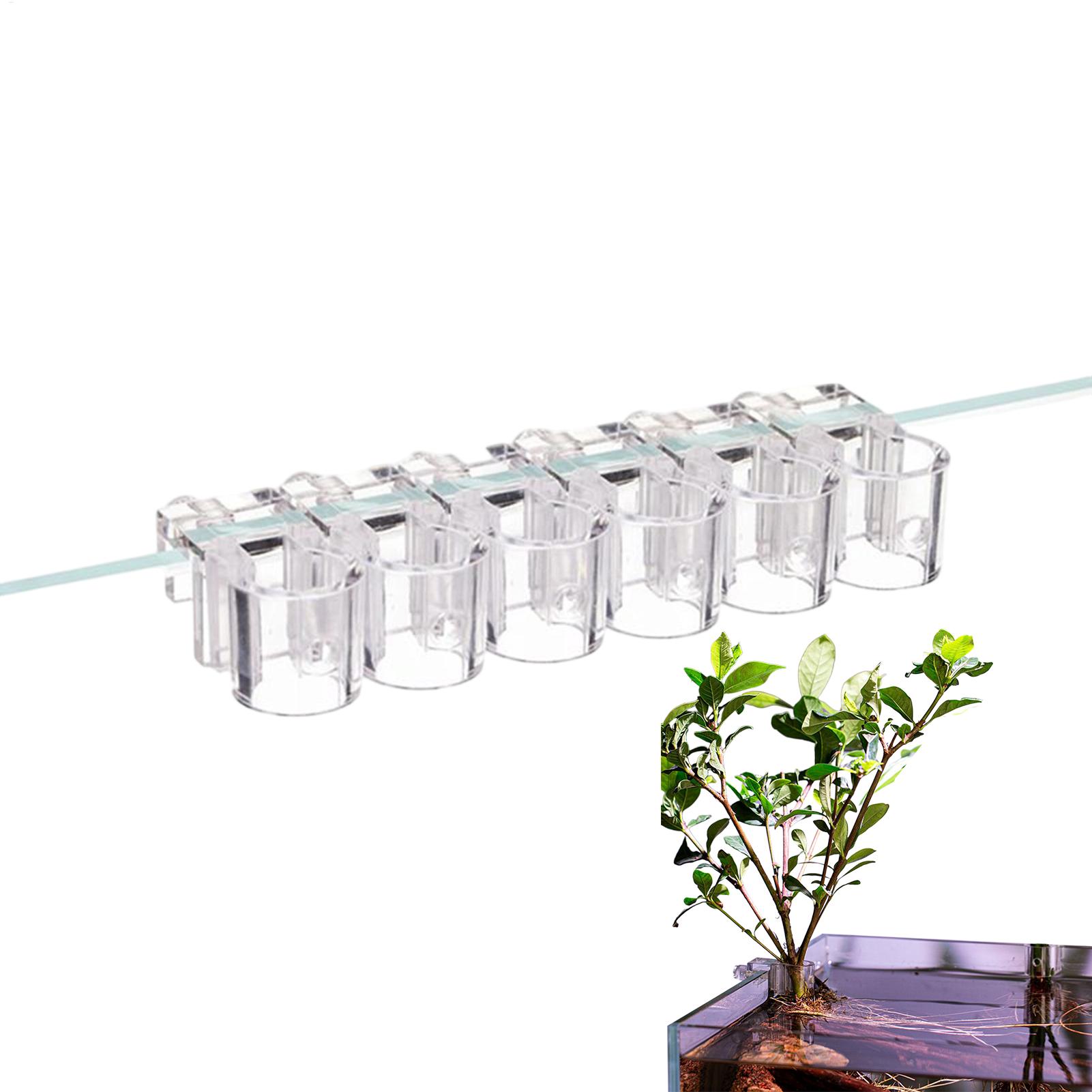 Aquarium Fish Pot - Прозрачная подвесная корзина для аквариумных растений,