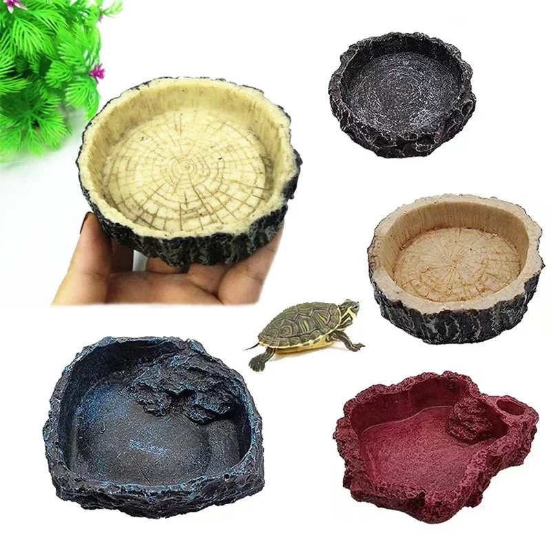 Aquarium Fish Pot - Миска для кормления рептилий, смола, аквариумная