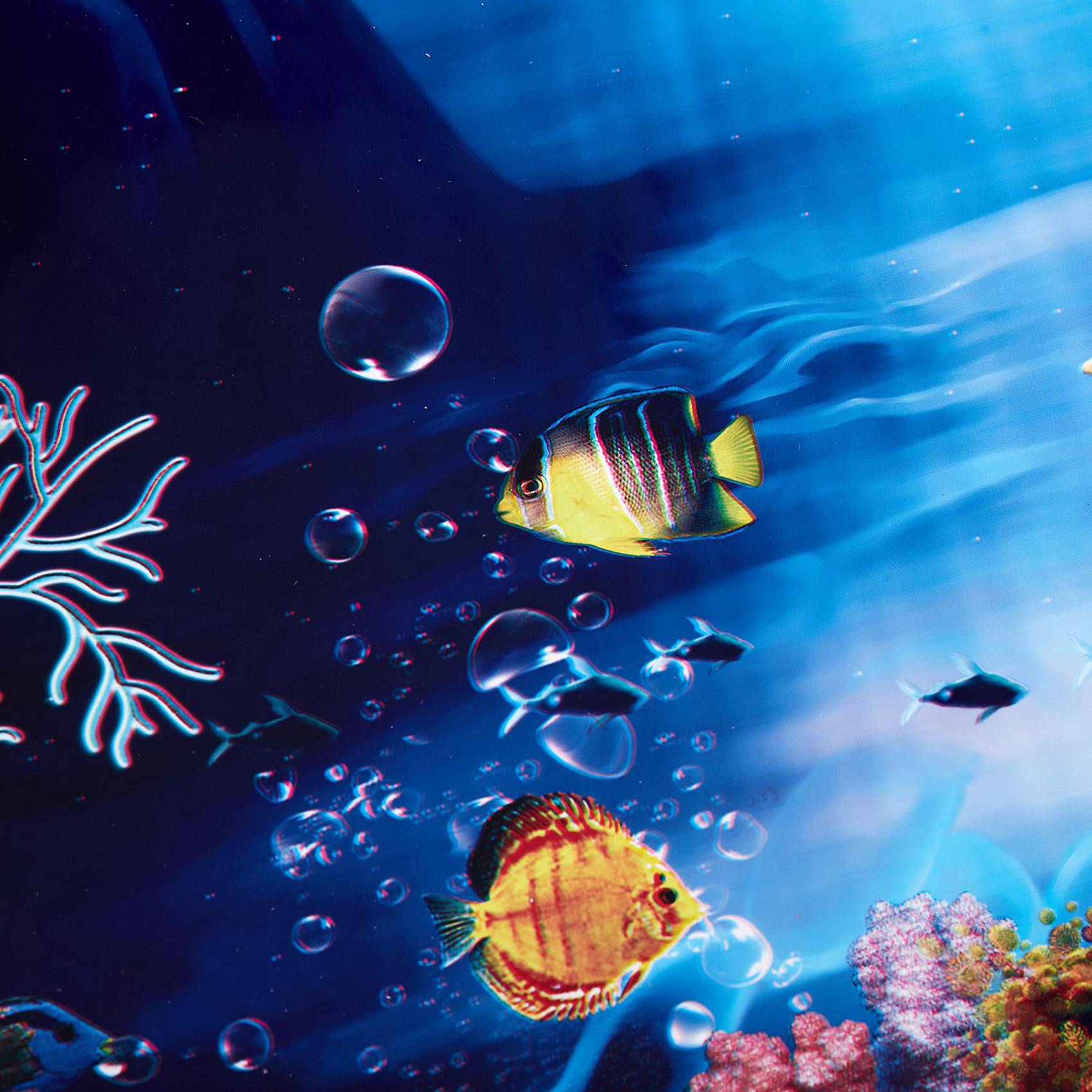 Aquarium Fish Poster - 2X Фон для аквариума с голубым