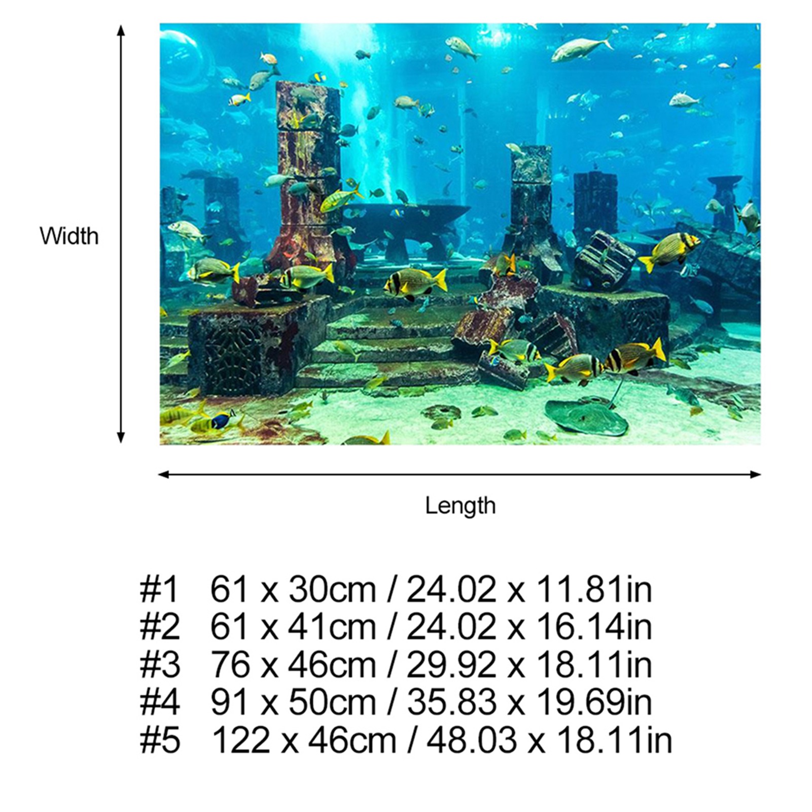 ZK20 коралловый фон для аквари – обзор и цена Aquarium Fish Poster