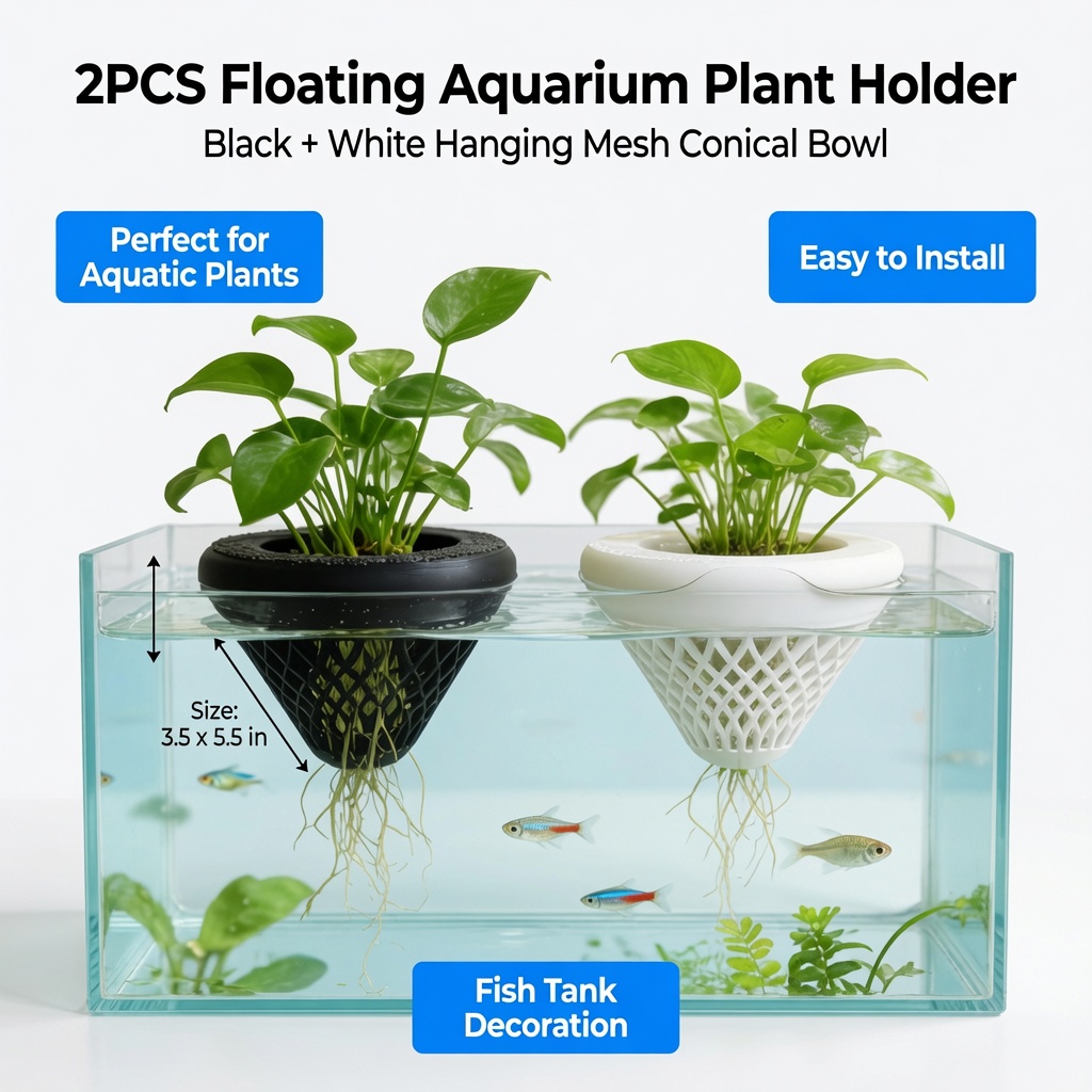 2 шт. плавающих держателей для – обзор и цена Aquarium Fish Pot