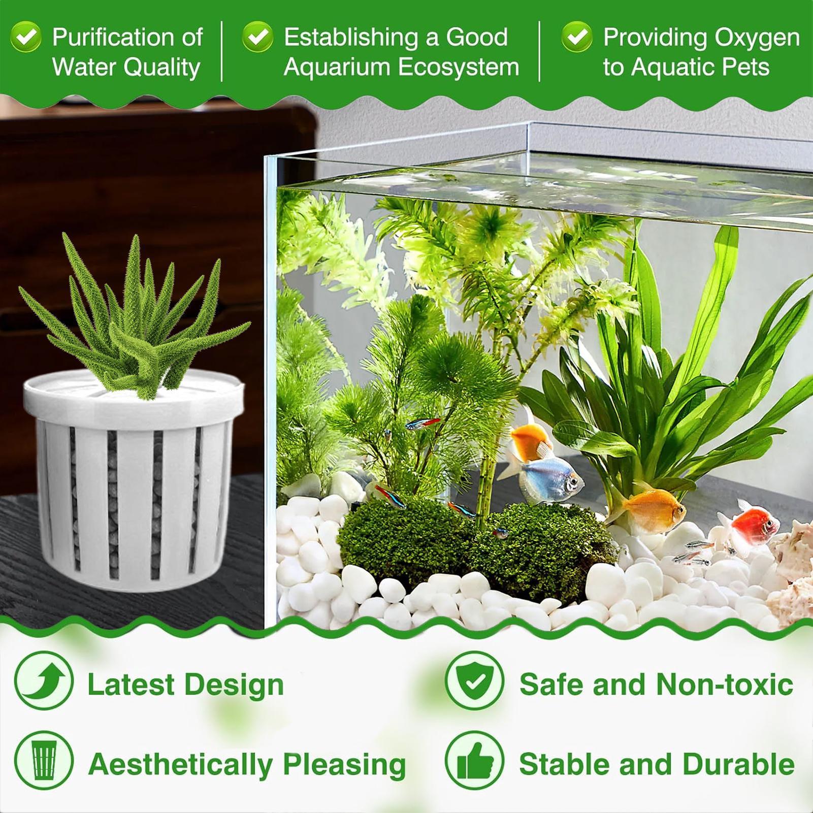 Набор из 4-х аквариумных горшк – обзор и цена Aquarium Fish Pot