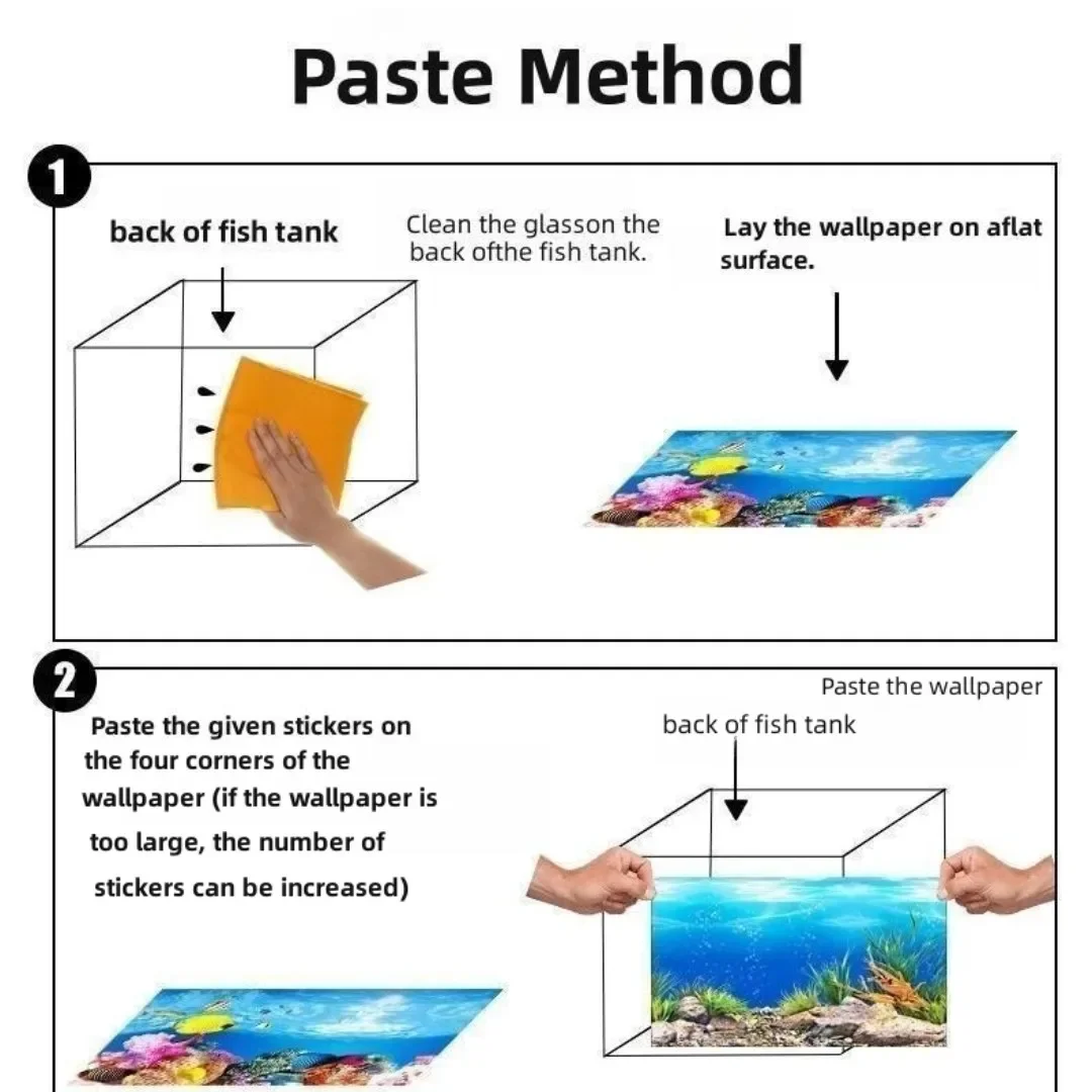 Фон для аквариума, 3D наклейка – обзор и цена Aquarium Fish Poster