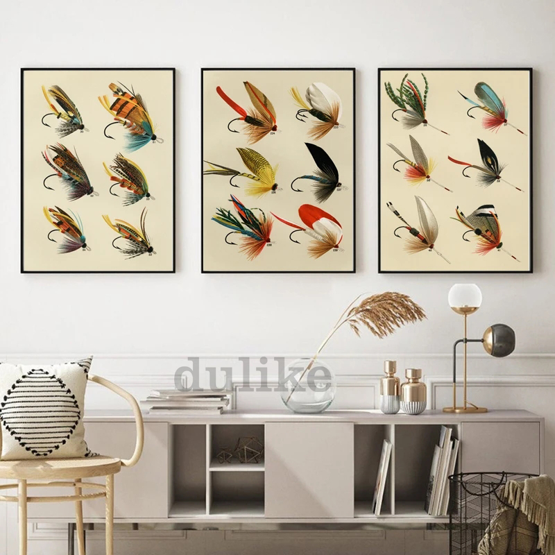 Винтажные плакаты с приманкой  – обзор и цена Aquarium Fish Poster