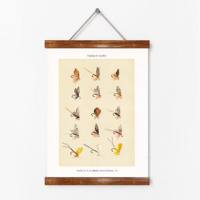 Винтажные плакаты с приманкой  – обзор и цена Aquarium Fish Poster