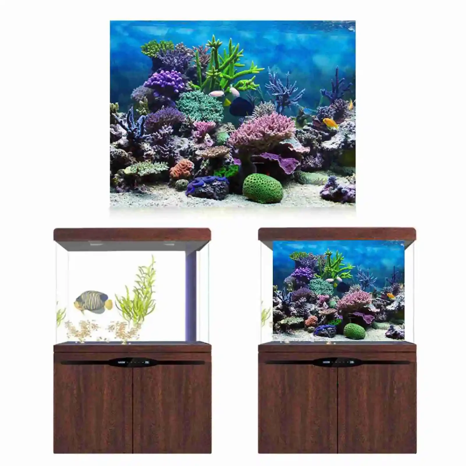 3D аквариум пейзаж постер троп – обзор и цена Aquarium Fish Poster