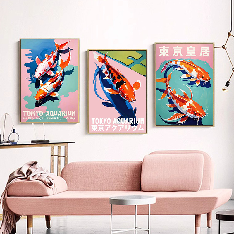 Японский эстетический постер с – обзор и цена Aquarium Fish Poster