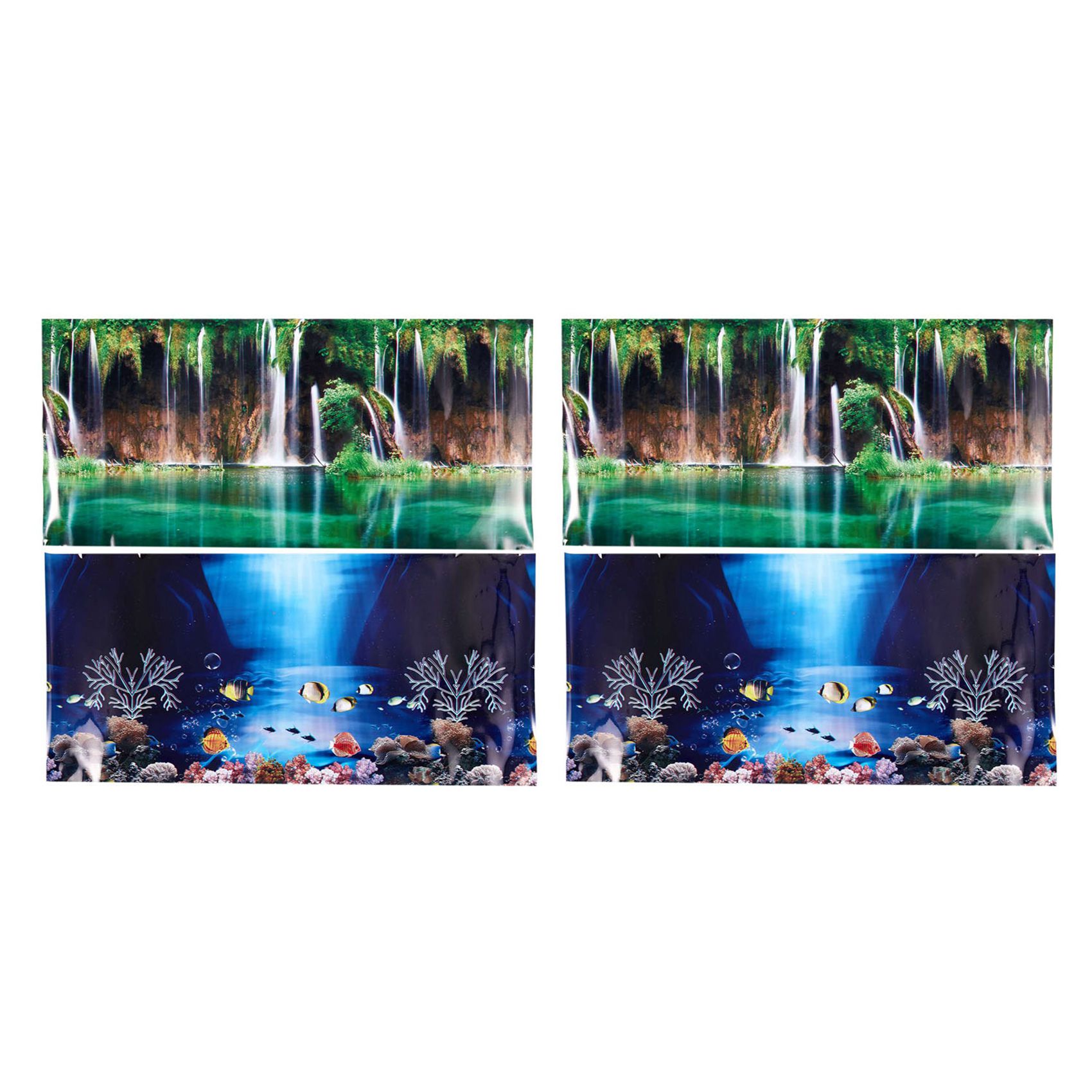 2X Фон для аквариума с голубым – обзор и цена Aquarium Fish Poster